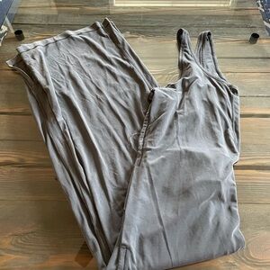 lululemon athletica Gray Sleeveless Jumpsuit